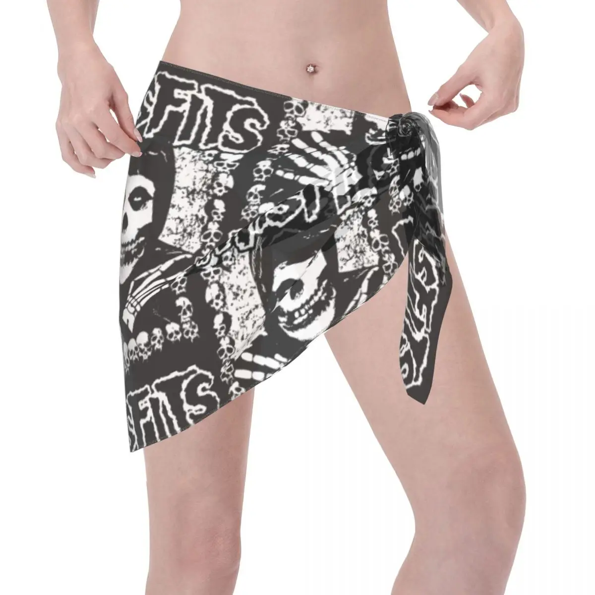 Sarongs courtes personnalisées pour femmes, enveloppe de plage imprimée en 3D, pour maillots de bain, robe portefeuille pour Bikini, Cover-up pour maillot de bain