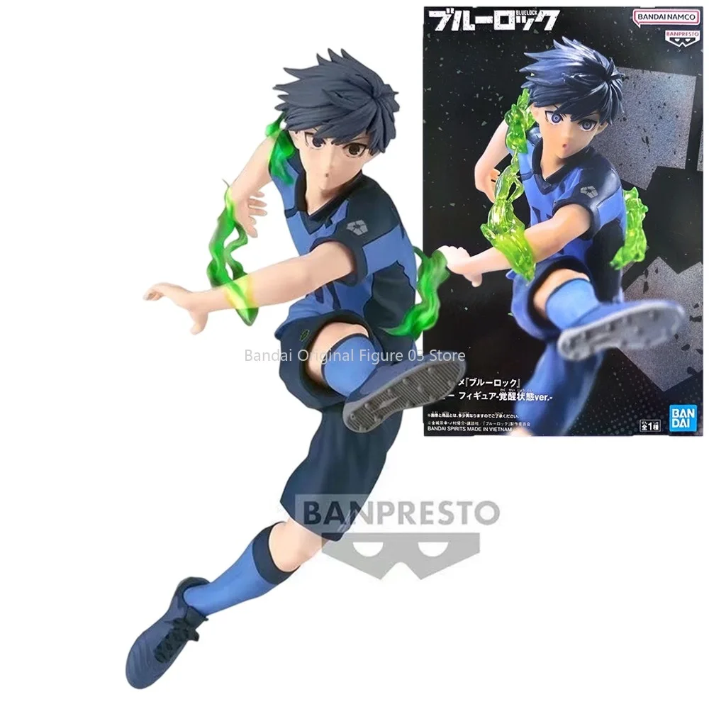 In Stock Origina l Bandai BANPRESTO BLUE LOCK Hachi ฯลฯ Meguru Isagi Yoichi Ac อุณหภูมิดิน Figre Animation และ Y เทคนิคฟุตรุ่นสะสมงานอดิเรก