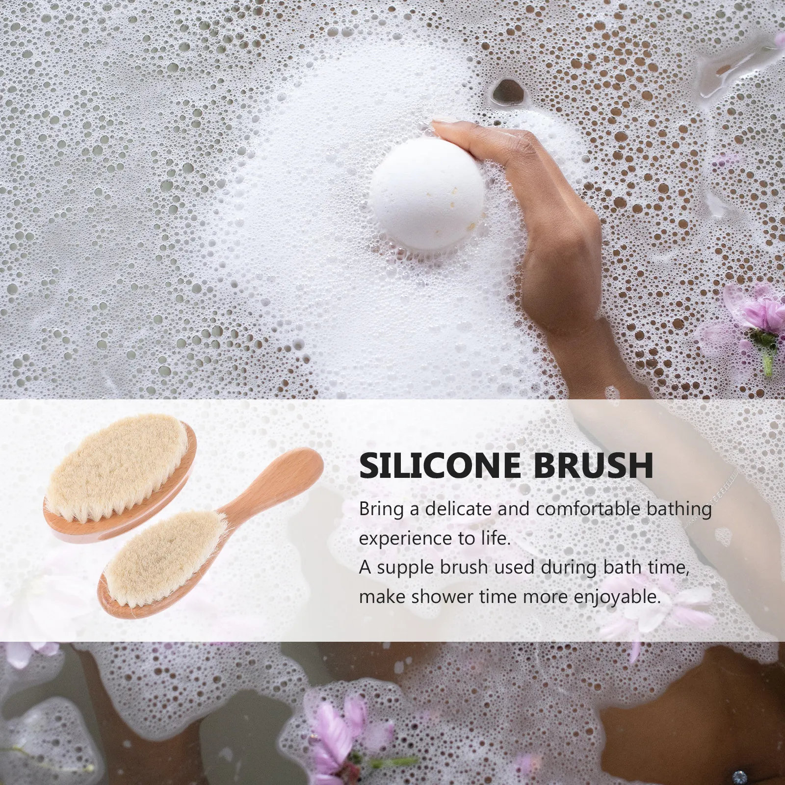 2Pcs Multi-Functional Hair Cutting Cleaning Brushes for Barber Shop Salon and Home Use Gentle Bristles Hair Dust Sweep Barber