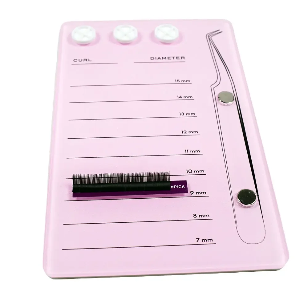 Großhandel 1Pcs Wimpern Halter Wimpern Verlängerung Kleber Palette Acryl Bord für Wimpern Falsche Wimpern Pad Lash Make-Up-Tools – Detail 11