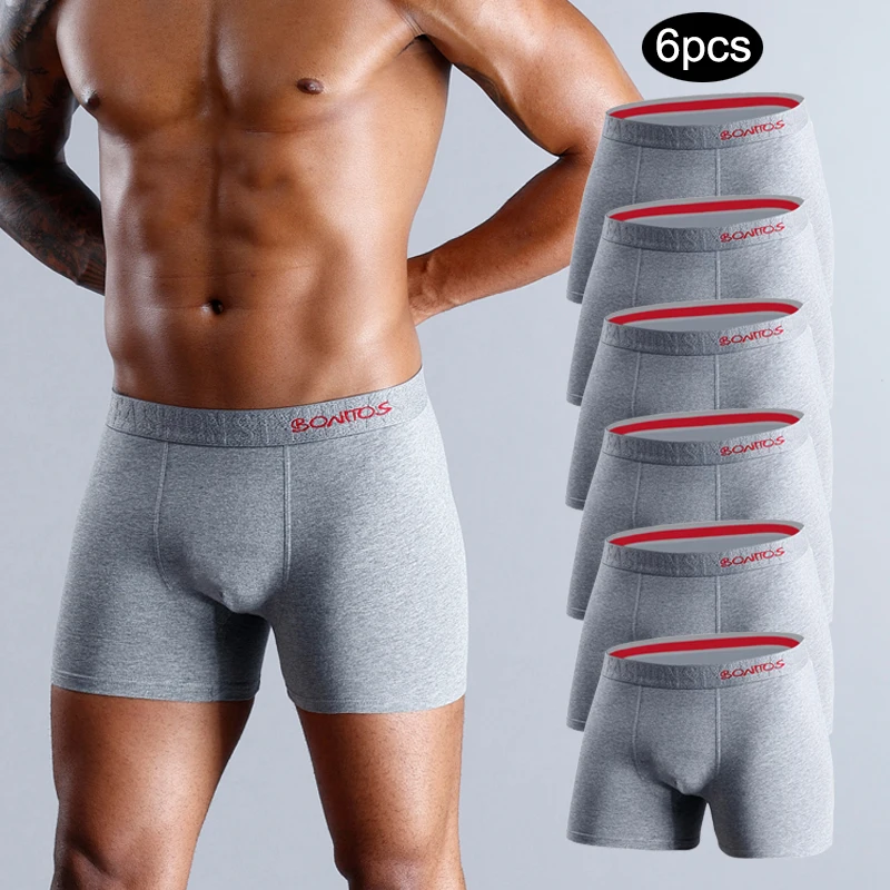 6 stuks onderbroek mannen sexy boxer heren boxer ondergoed voor man shorts geschenken katoenen heren slipje custom heren boxershorts calecon