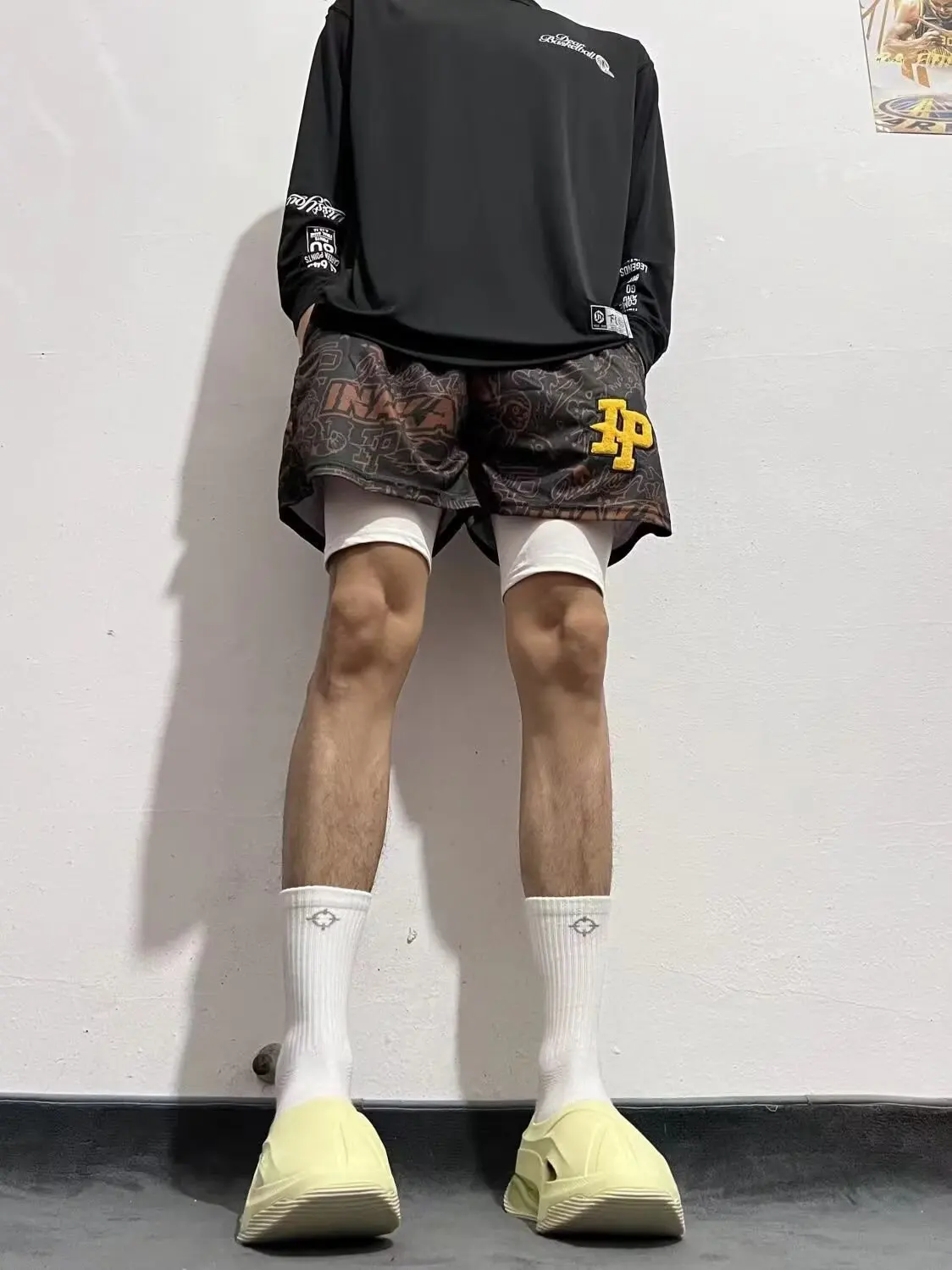 

Летние американские шорты IP, модный бренд, 4-точечные спортивные штаны для бега, фитнеса, баскетбольные тренировочные штаны, дышащие, разноцветные, sel