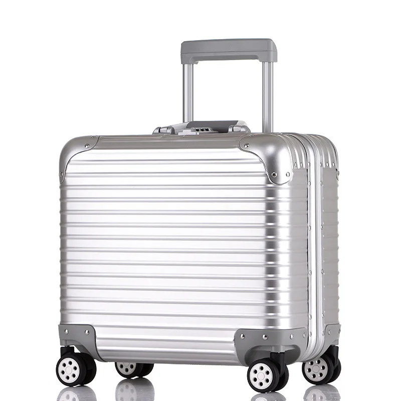 

17-дюймовая ручная тележка из алюминиевого магниевого сплава, дорожный чемодан, чемодан с паролем, деловой посадочный ящик, сумка для багажа