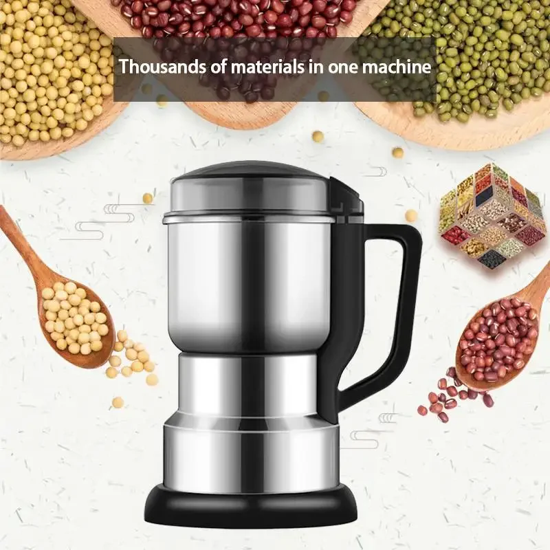 Electric Coffee Grinder Multifunctional Kitchen Grinding Machine Home Grinder - Beans, Nuts, Spices, Grains