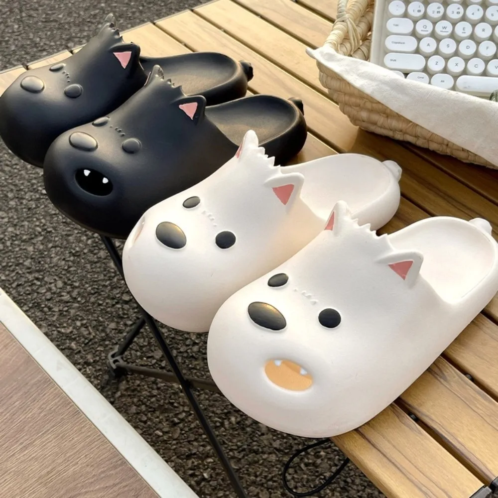 Kreative West Highland White Terrier Hausschuhe, weicher Boden, rutschfeste Welpen-Hausschuhe, dicke Sohle, niedliche Paare, EVA-Hunde-Sandale, Schlafzimmer