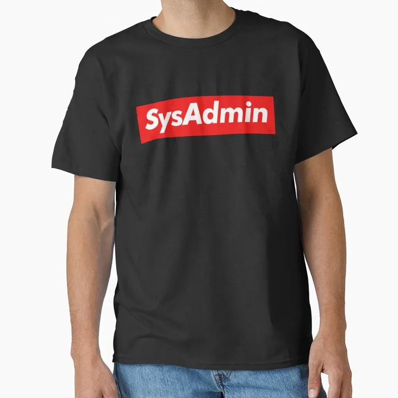 Tech Support IT Sysadmin Linux Operating System Graphic T‑Shirt Short Sleeve Tees Geek IT Developer Fan Gift Streetwear S-6XL