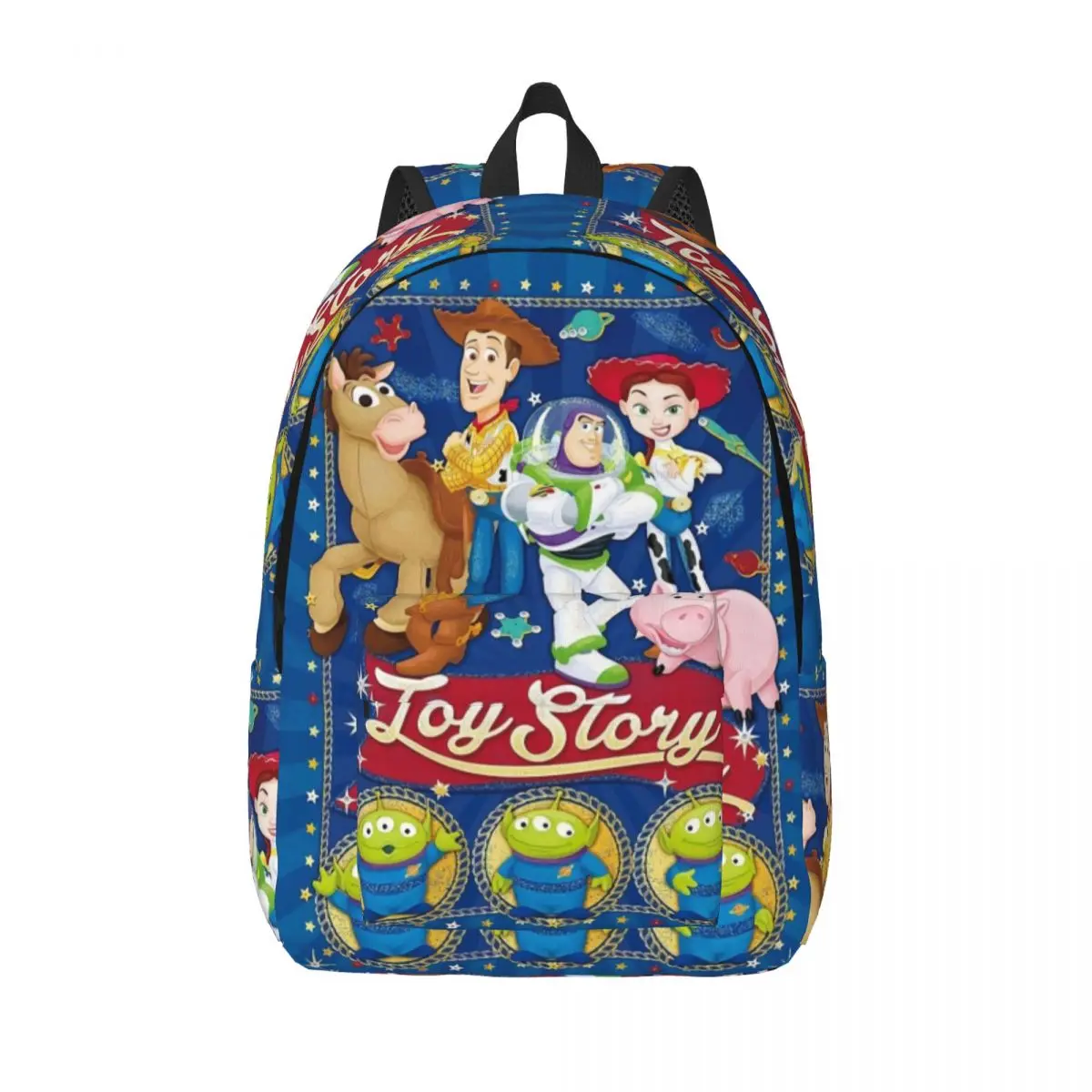 Custom Toy Story Woody Canvas Backpacks for  Water Resistant College School Buzz Lightyear Cartoon Bag Printing Bookbags