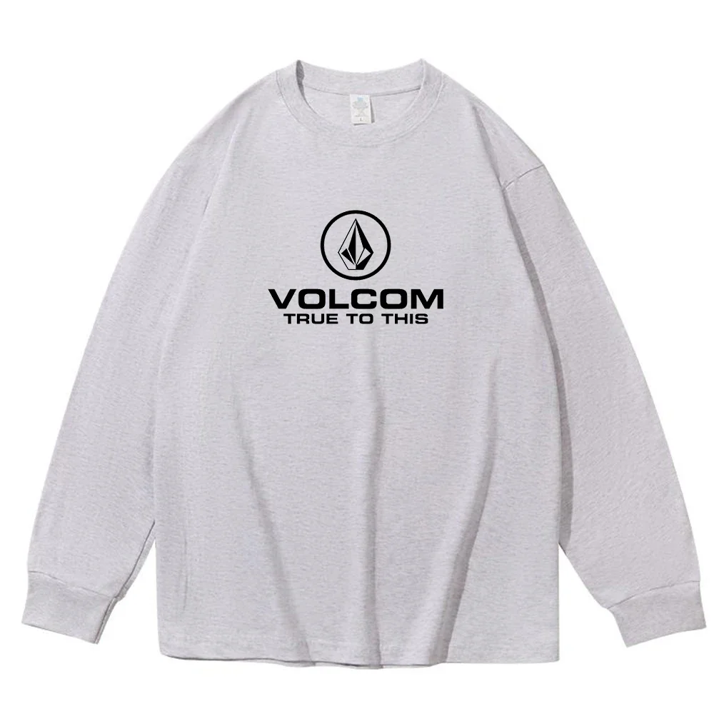 100% Cotton Long Sleeve T-Shirt Men Solid Basic Crew Neck Soft Casual Top view 3