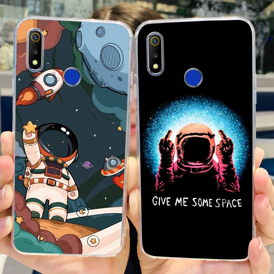 For Realme 3 3i Case Realme 3 Pro Luxury Art Painted Cover Soft Silicone Phone Case For Realme3 Pro Realme 3i Coque Fundas Capas