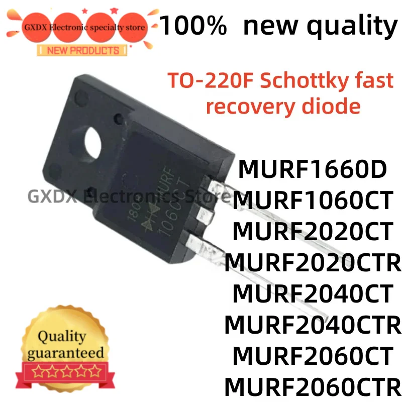 10-20Uds 100% new quality MURF2040CTR MURF2060CT MURF2060CTR MURF1660D MURF1060CT MURF2020CT MURF2020CTR MURF2040CT TO-220F