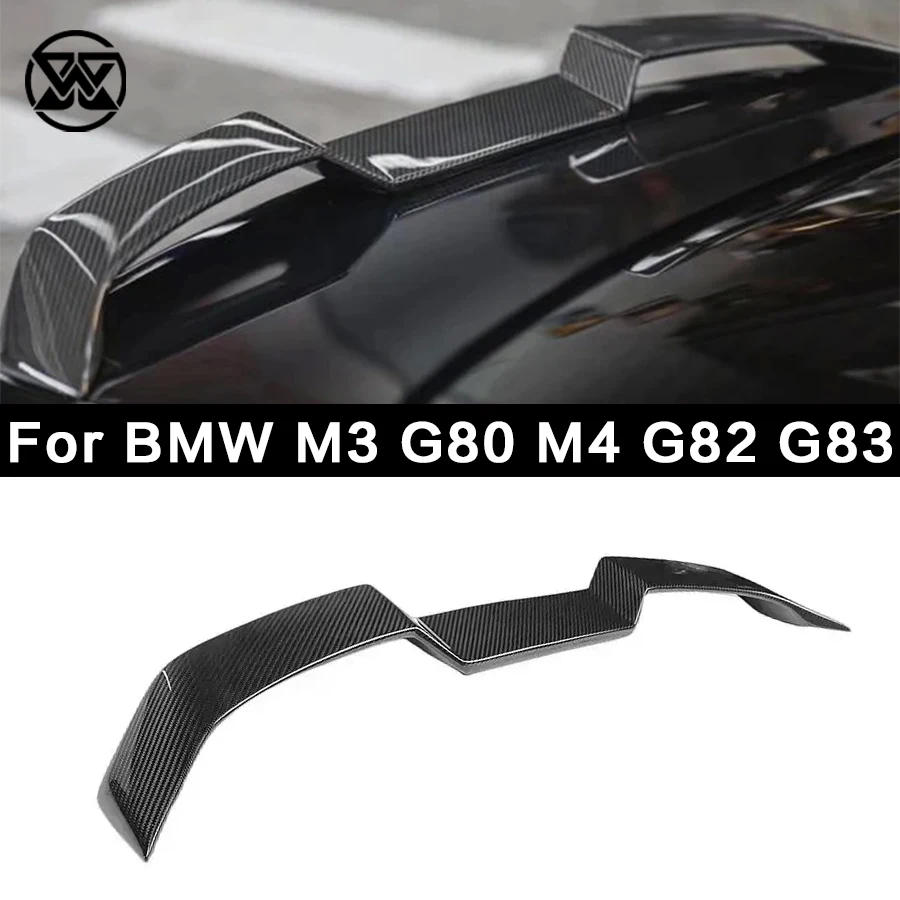 

For BMW M3 G80 M4 G82 G83 Carbon Fiber Rear Boot Wing Trunk Lid Spoiler Tail Wing Lip Diffuser Splitter Body Kit Car Accessories