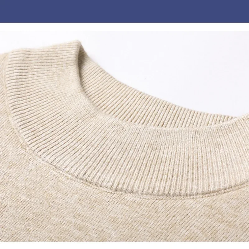 เสื้อสเวตเตอร์แคชเมียร์ทรงสลิมฟิต 7 แบบใหม่สำหรับผู้ชาย คอเต่าครึ่งตัว ถักทออย่างมีสไตล์ เหมาะสำหรับวัยรุ่นชายและผู้ใหญ่ ใช้ได้ทุกวัน