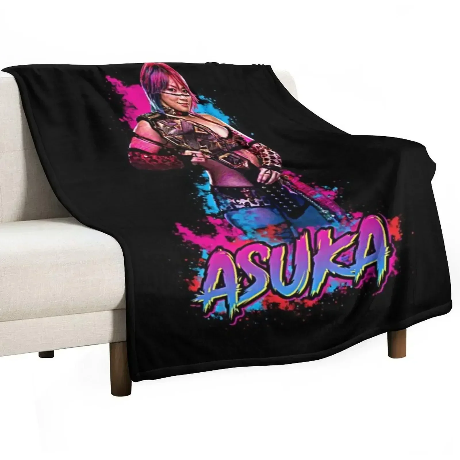 Asuka Asian Wrestler Throw Blanket Kid'S Decorative Sofa blankets ands Tourist cosplay anime Soft Blankets
