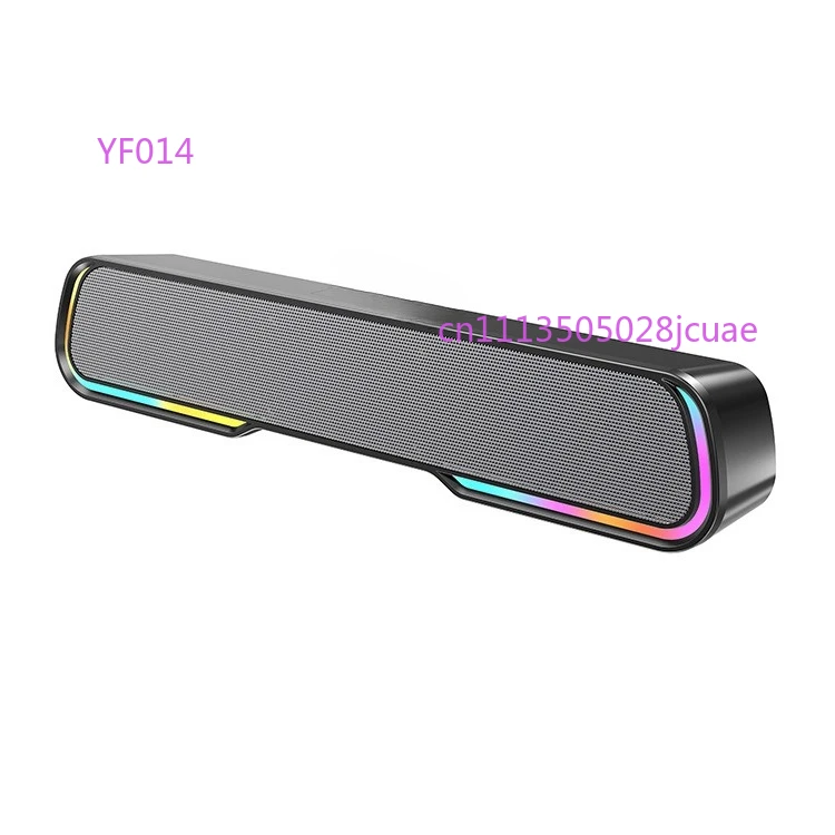

Colorful Marquee Luminous Mini Audio Desktop Light Strip Portable Subwoofer High Power Wireless Speaker