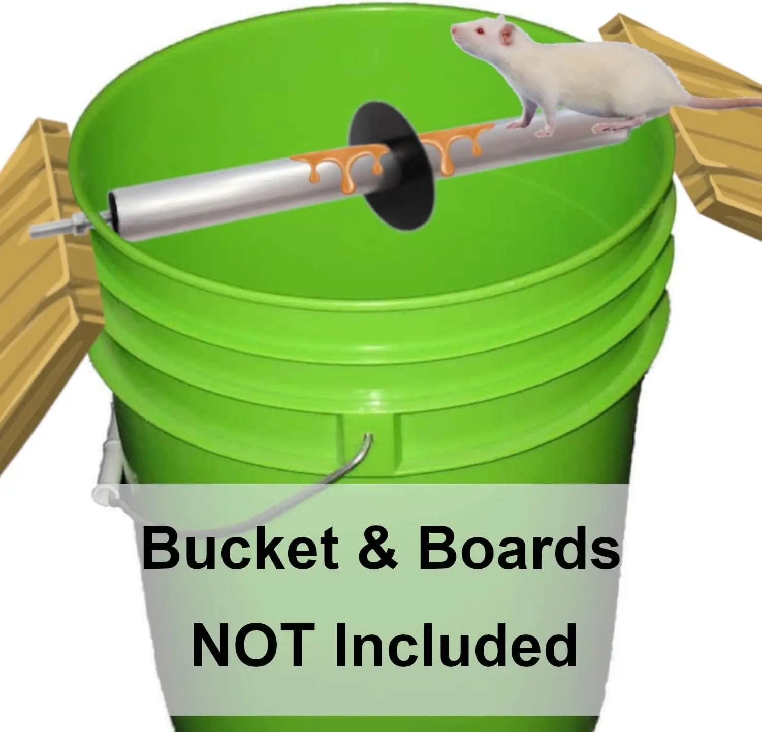 

Live Catch Mouse Trap Bucket Spin Roller - Humane Auto Reset for Mice Rats, Safe for Pets & Kids, Indoor Outdoor Use