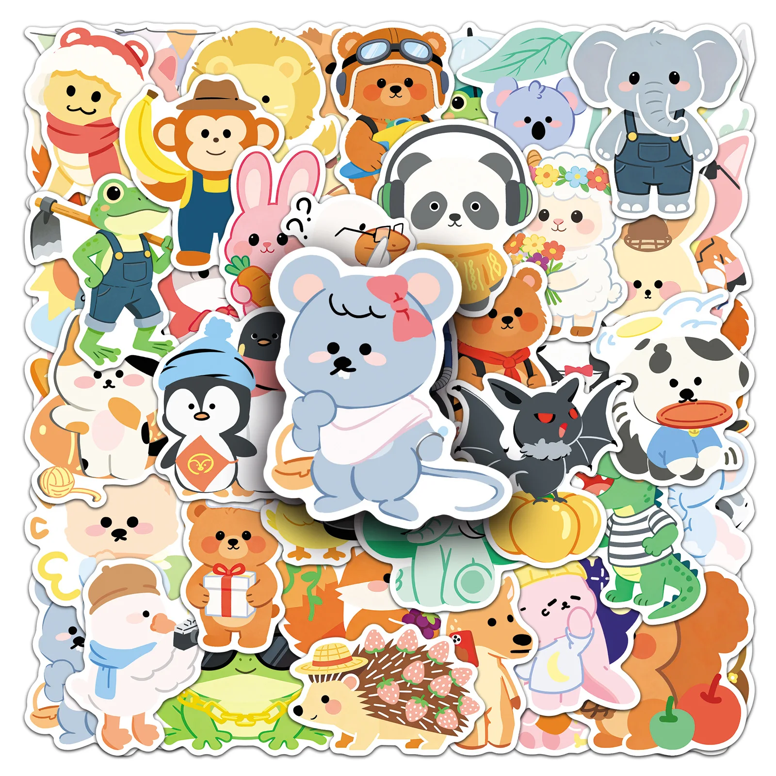 

10/50PCS Funny Cute Little Animals Graffiti Stickers Waterproof Decal Toy Gift Creative Decoration Refrigerator Stationery Box