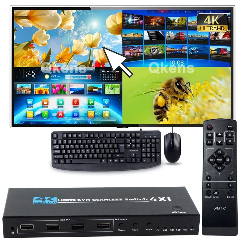 4k-hdmi-kvm-seamless-switch-4x1-multi-viewer-video-processor-2-3-4-channel-input-on-1-monitor-4-pcs-share-keyboard-mouse-monitor