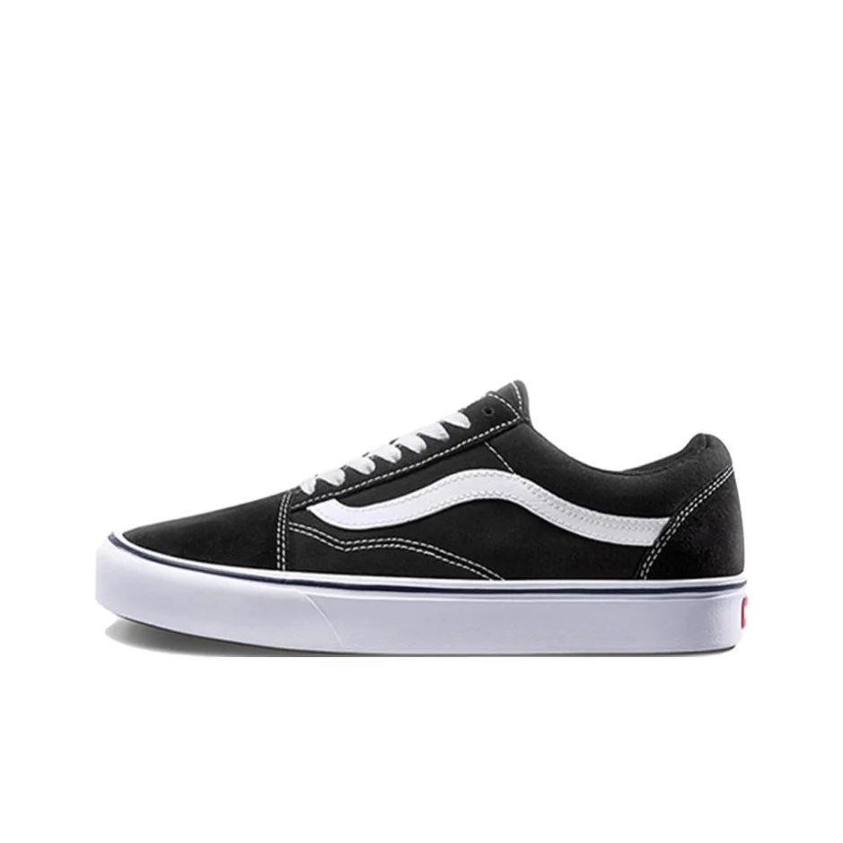 POIZON Vans ComfyCush Old Skool Canvas Tênis de skate de cano baixo leve unissex preto