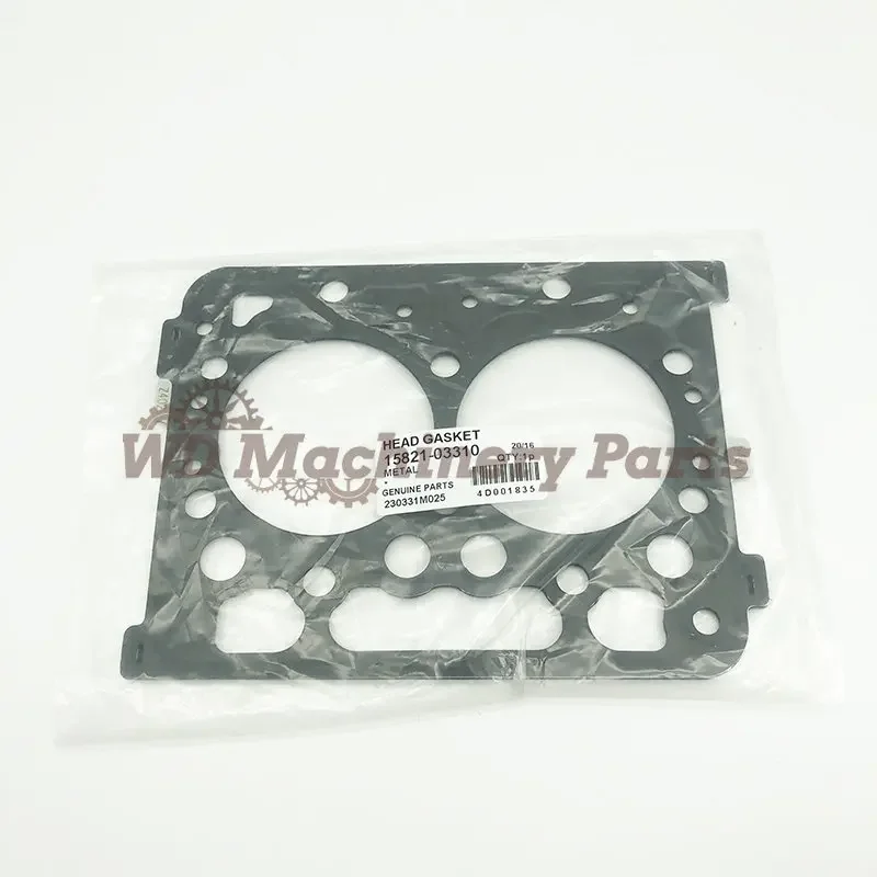 

Replacement 15821-03310 Cylinder Head Gasket For Kubota 400 Aixam Z402 2 Cylinder Diesel Engine Spare Parts