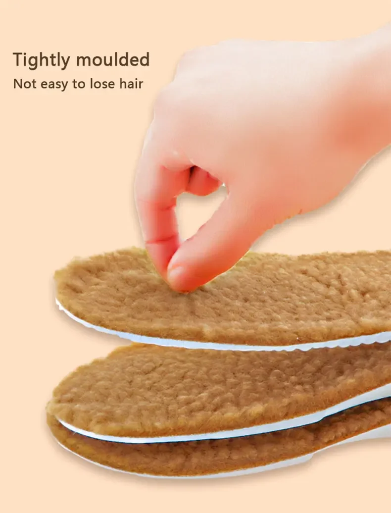 1 Pair Winter Warm Height Increase Insoles, Sports Shock Absorption Shoe Pads for Men & Women, Shoe Accessories