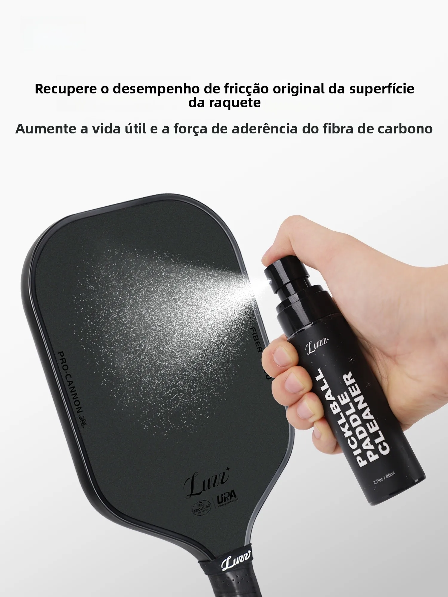 luzz-ピックルボール-クリーニングキット-カーボンファイバー専用ラケットケアソリューション-汚れ除去洗浄セット-スポーツフィットネスファン向け
