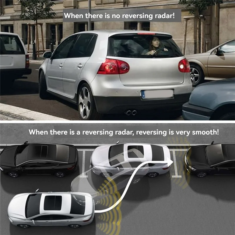 

8 Parking Sensor Parktronic Car Automobile Reversing Radar Electronics Rear Auto Detector Backing Assistance Kit Buzzer C