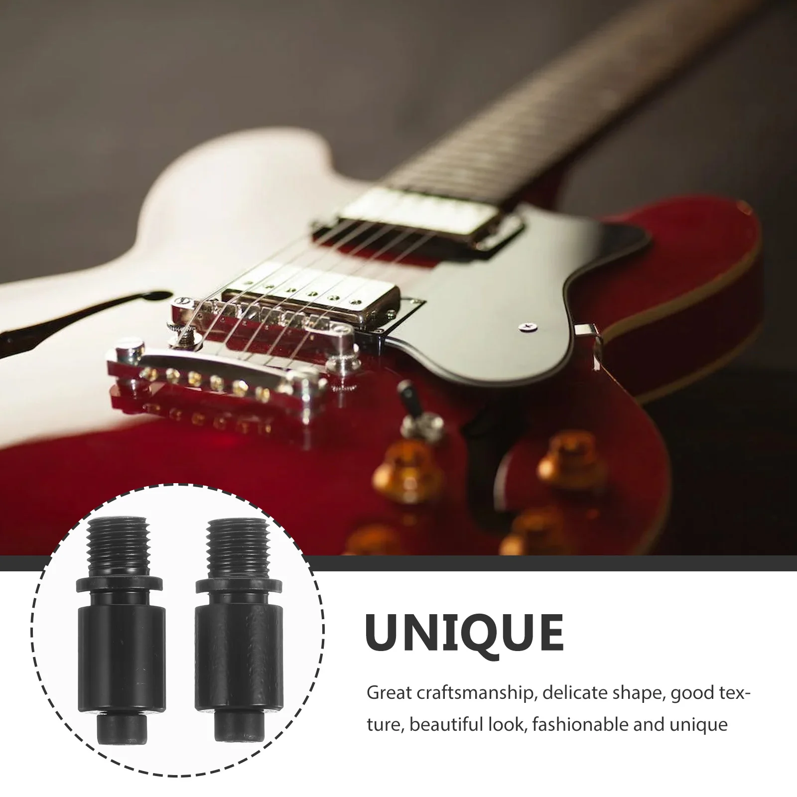 

2pcs Electric Tremolo Arm Socket Whammy Bar Replacement For Dual-Bridge System Durable Metal Sleeve Professional Guitar Parts