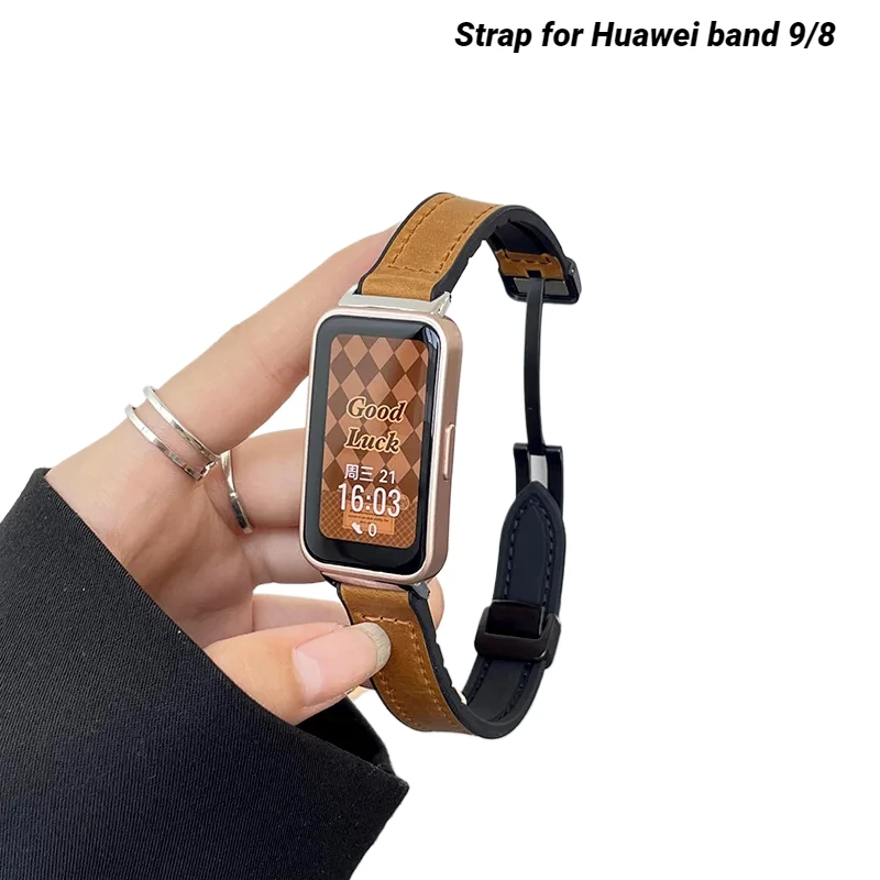 

Магнитный ремешок для Huawei band 9/8, браслет Correa, спортивный ремешок для наручных часов Huawei band 8, мужской и женский ремешок, Смарт-часы Correa