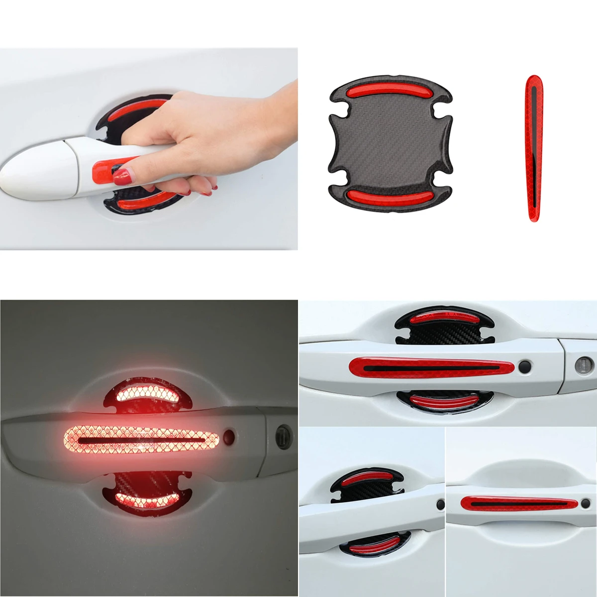 

Accessories Stickers Door Handle Car For Ferrari Portofino SF90 Stradale Roma 812 Superfast F8 Tributo 296 GTB LaFerrari Enzo Te