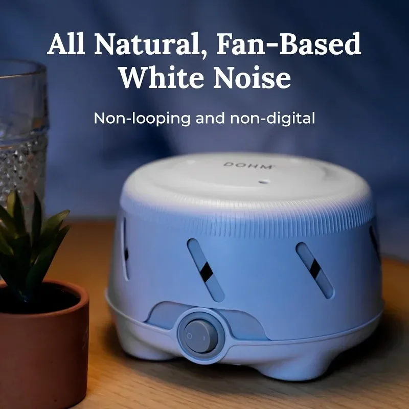 Für Reisen White Noise Sound Machine (Weiß) mit echtem Lüfter im Inneren für nicht schleifendes weißes Rauschen,