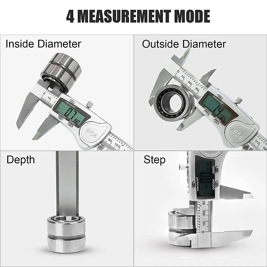 

LCD Vernier Caliper Digital Display Electronic Gauge Industrial Micrometer mm/inch Portable Woodworking Diameter