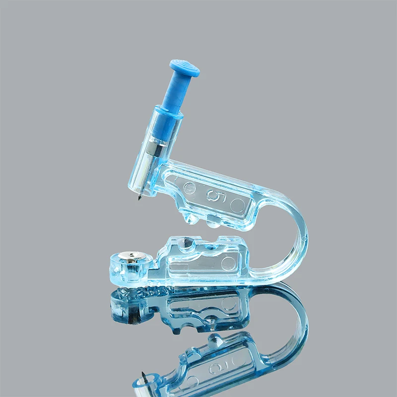 1/3pcsc Disposable Sterile Ear Piercing Gun - Pain-Free Earring Applicator, Easy-to-Use Earlobe Piercer Kit with Studs
