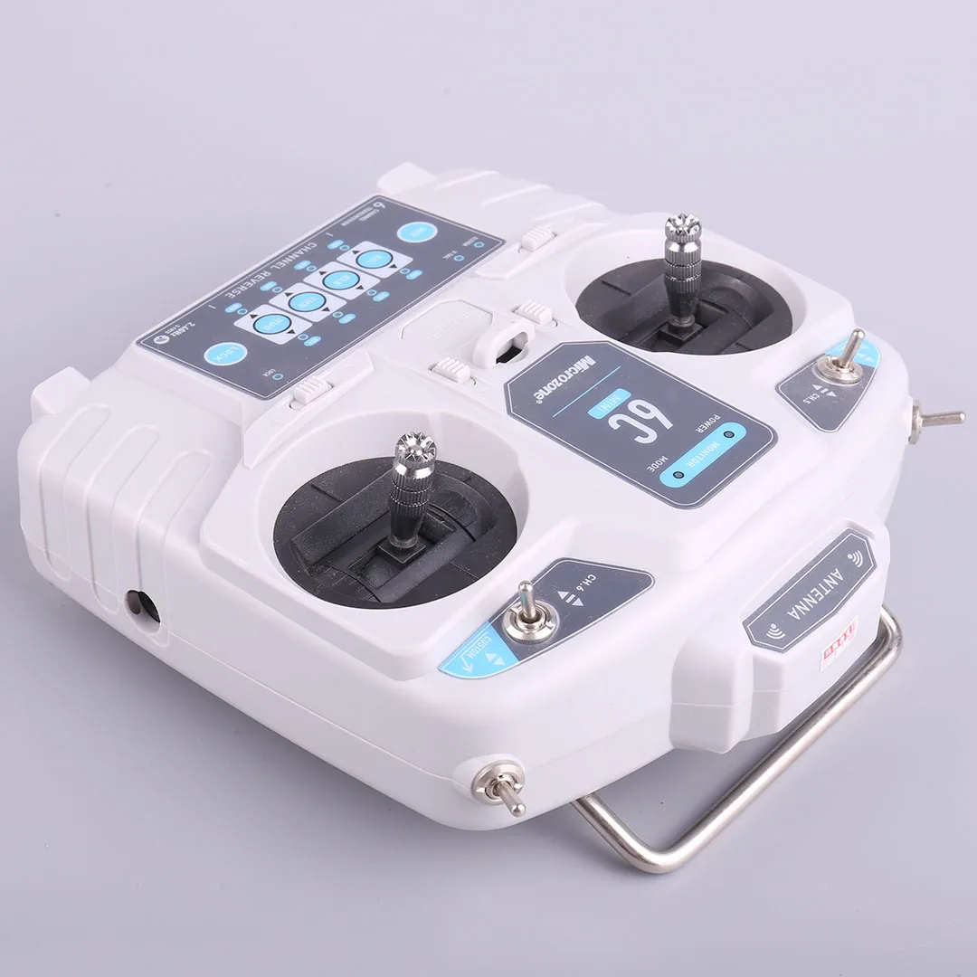 

MicroZone MC6C 6C-Mini V2 2.4G 6CH Controller Transmitter MC7RB Receiver Radio System For RC Fixed wing/ Car/ Boat Airplane Toy