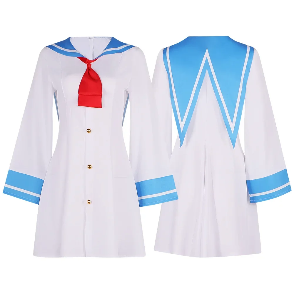 Atri My Dear Moments Cosplay Costume Outfit Halloween School Uniform Skirt Red Bow-Tie White Sailor Suits Dress for Women Anime