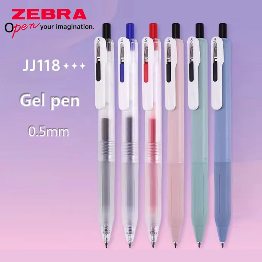 

Гелевые ручки Zebra JJ118 Chill: цветные, для подписи, с большим объемом чернил, для школы и офиса, японская канцелярия