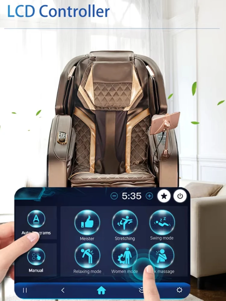 4D Voice-activated Electric Massage Chair Portable Zero Gravity Family Zero Body Foldable Family Chair