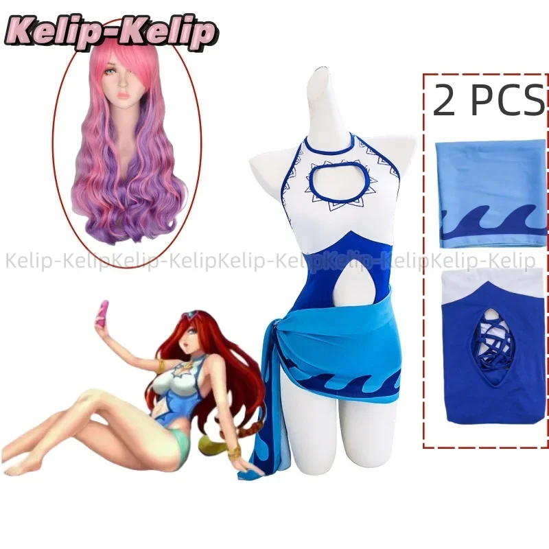 Customized Game LOL The Bounty Hunter Miss Sarah Fortune Cosplay Costume Anime Summer Pool Party Swimsuit Swimwear Hallowen Sexy