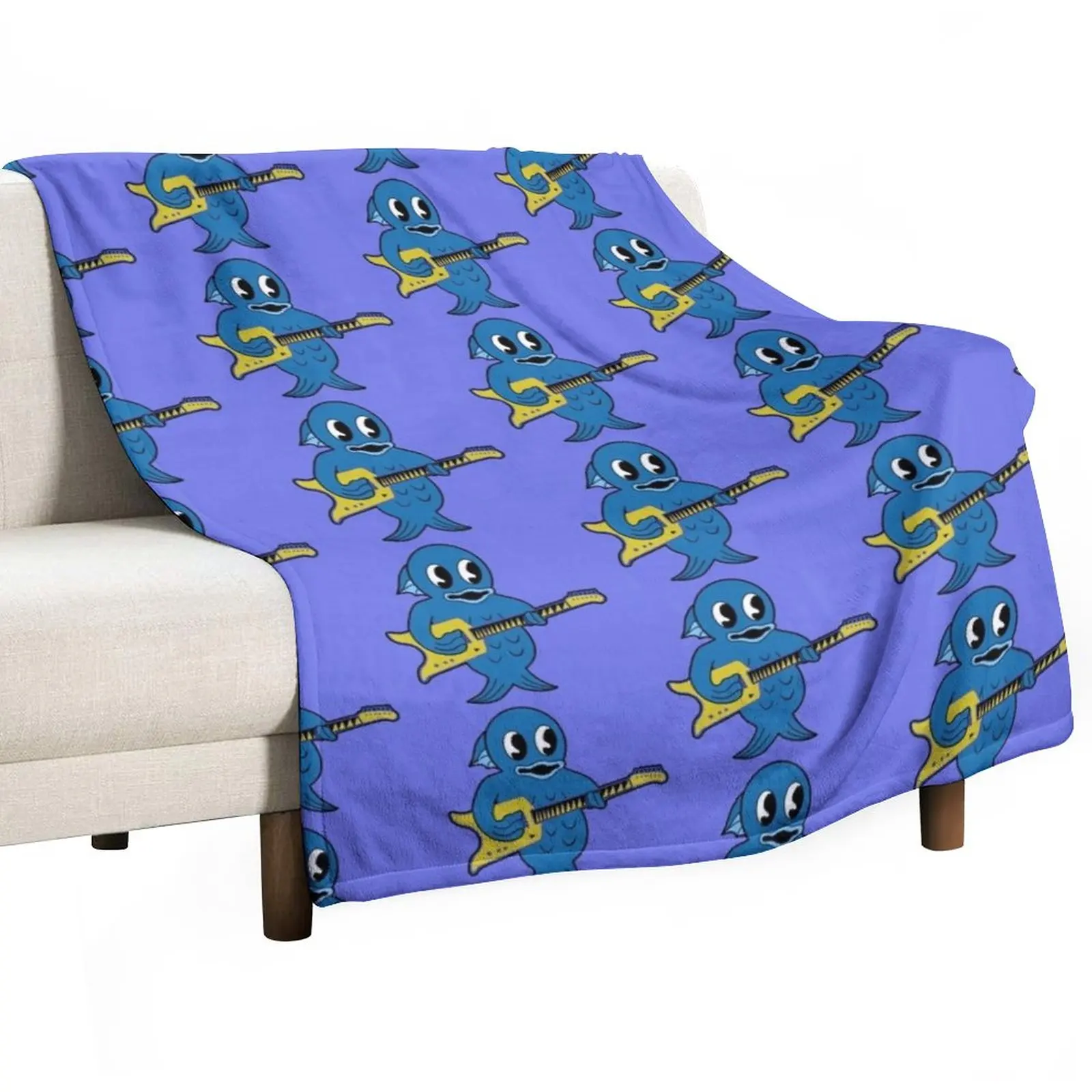 

King Gizzard - Microtonal Fishie 2022 HQ version - All Proceeds to Charity Throw Blanket Weighted Blanket Bed linens sofa