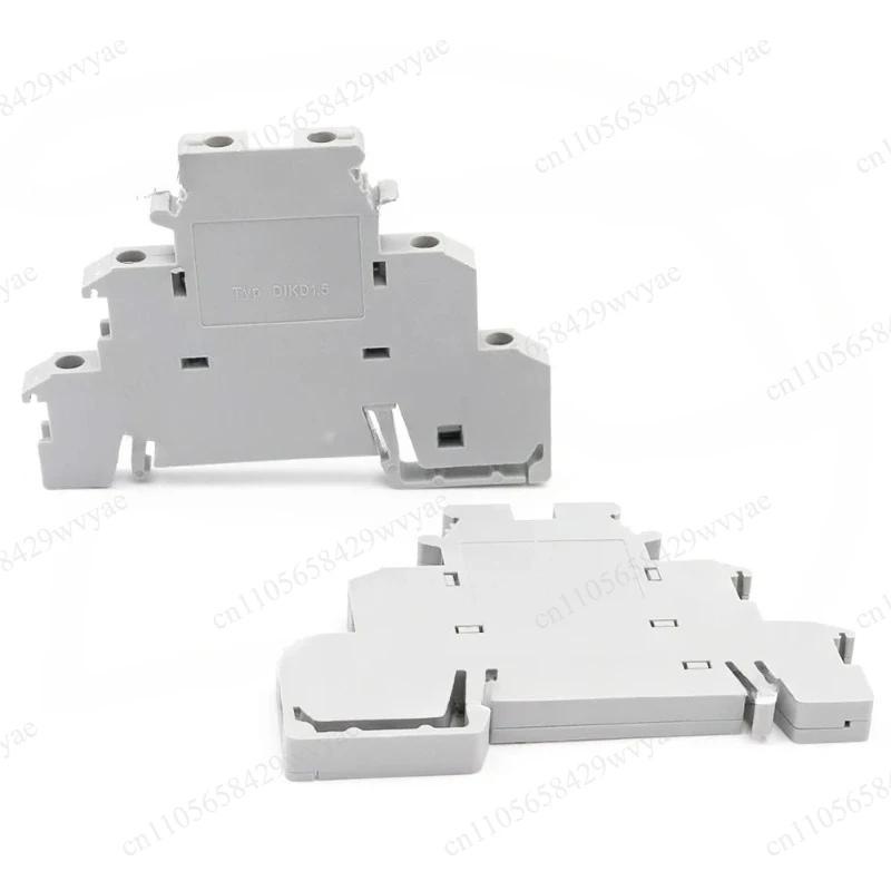 50Pcs 1.5mm² 3-Tier Screw DIN Rail Terminal Block