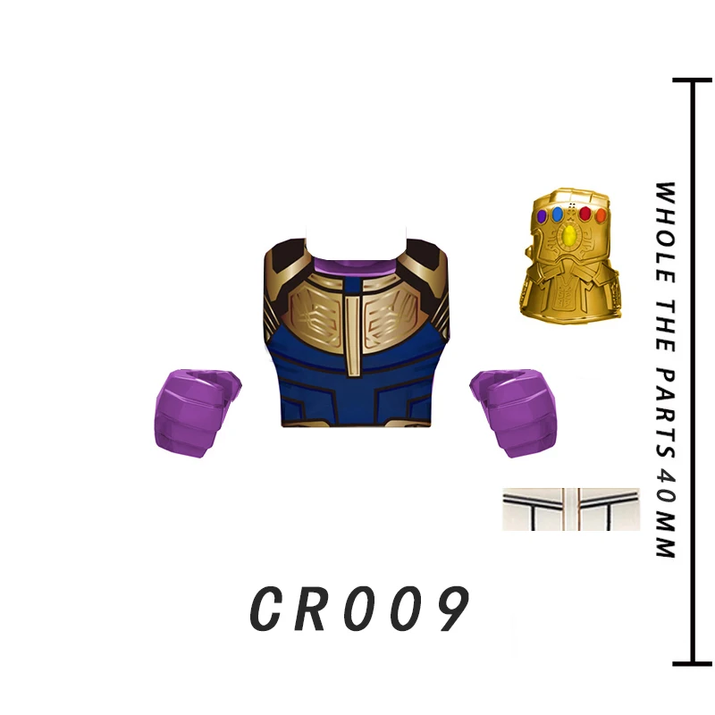 4CM Special Big Figures Building Blocks Assembly Bricks Action Figures Accessories Toys For Children CR009 CR010 CR011 CR012 view 2