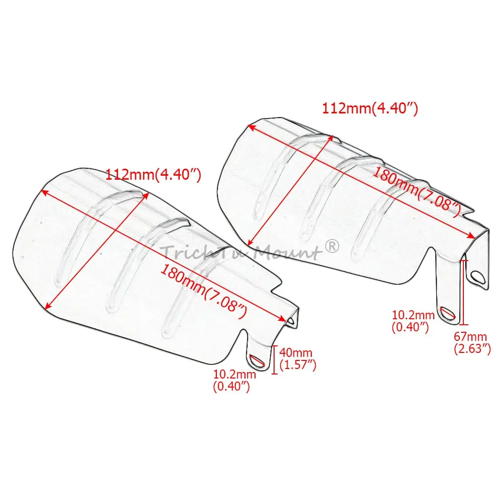 1Pair Motorcycle Handlebar Hand Guards Protectors Fit For Harley Davidson 2006-Later High-Quality Steel Alloy 10.2Mm Matte Black 2