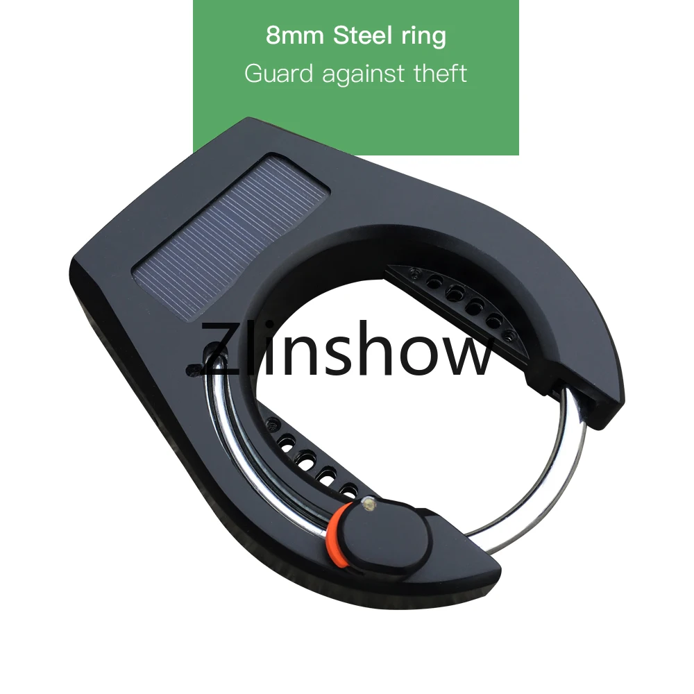 Safety Horseshoe Alarm Bluetooths RFID Unlock Wireless Waterproof Bike Wheel Electric Smart Personal Bicycle Lock