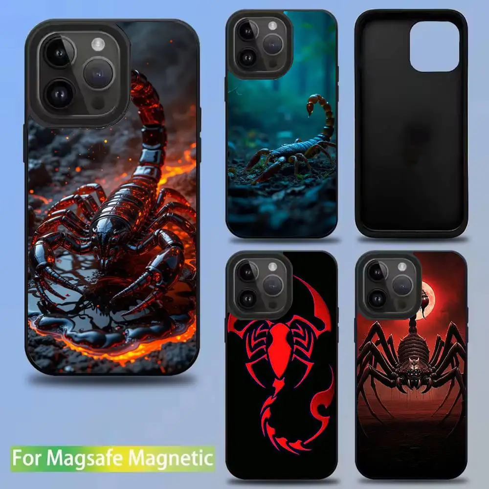 

A-Art Scorpion A-AnimalS Phone Case For iPhone 17,16,15,14,13,12,11,Pro,Max,Plus,Mini,SE New Magsafe Magnetic Wireless Charging