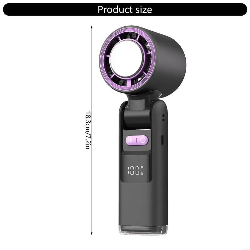 Q1JC المحمولة المحمولة محمولة مروحة مروحة القابلة لإعادة الشحن تعمل على تشغيل 100 سرعة قابلة للتعديل