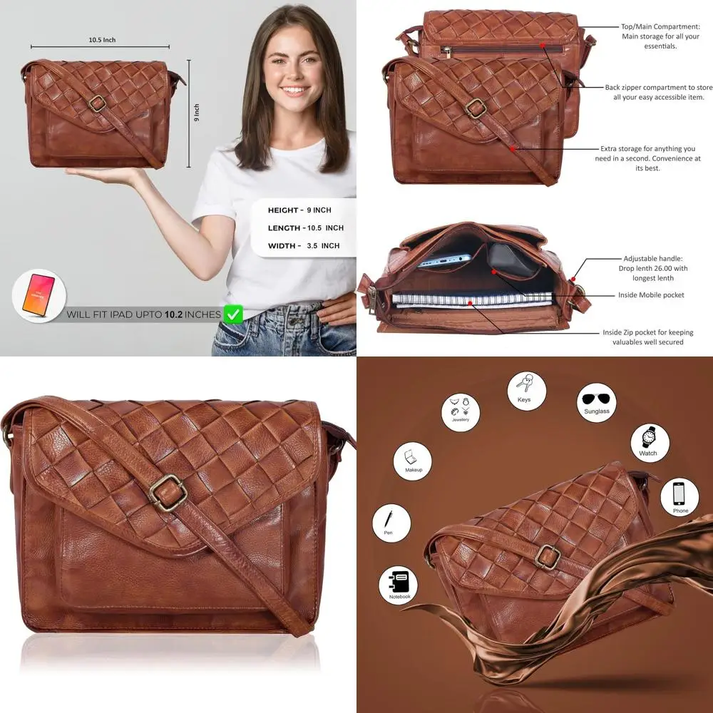 

Женская большая сумка через плечо с регулируемым ремешком и застежкой-кнопкой — кожаный кошелек с клапаном в стиле длинного хвоста