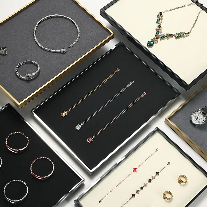 Jewelry display tray, jewelry ring necklace display tray, velvet toy viewing props wholesale