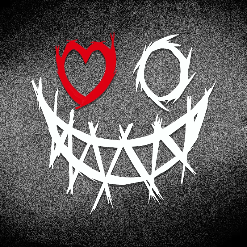 1 قطعة Visage du Diable Étanche Moto Casque Autocollant - تصميم Crâne et Cierre أنيق، ملصق فينيل متين pour Moto