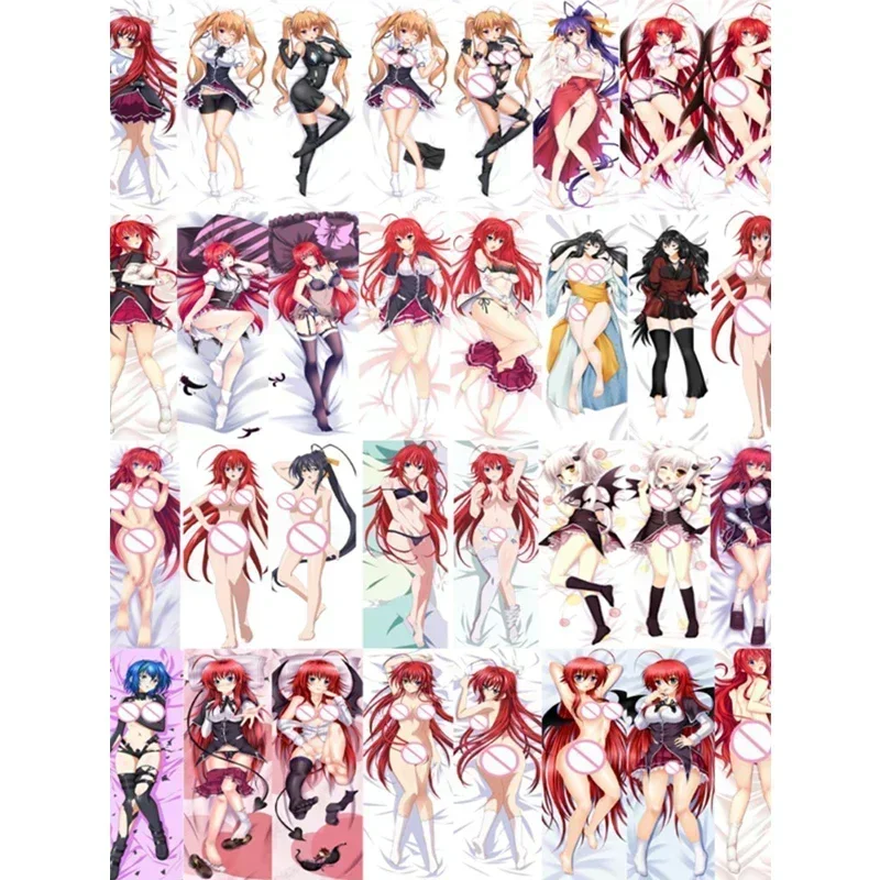 

Anime Body Pillowcase High School DxD Rias Gremory Himejima Akeno Irina Shidou Dakimakura Pillow Cover Case Double-sided Print
