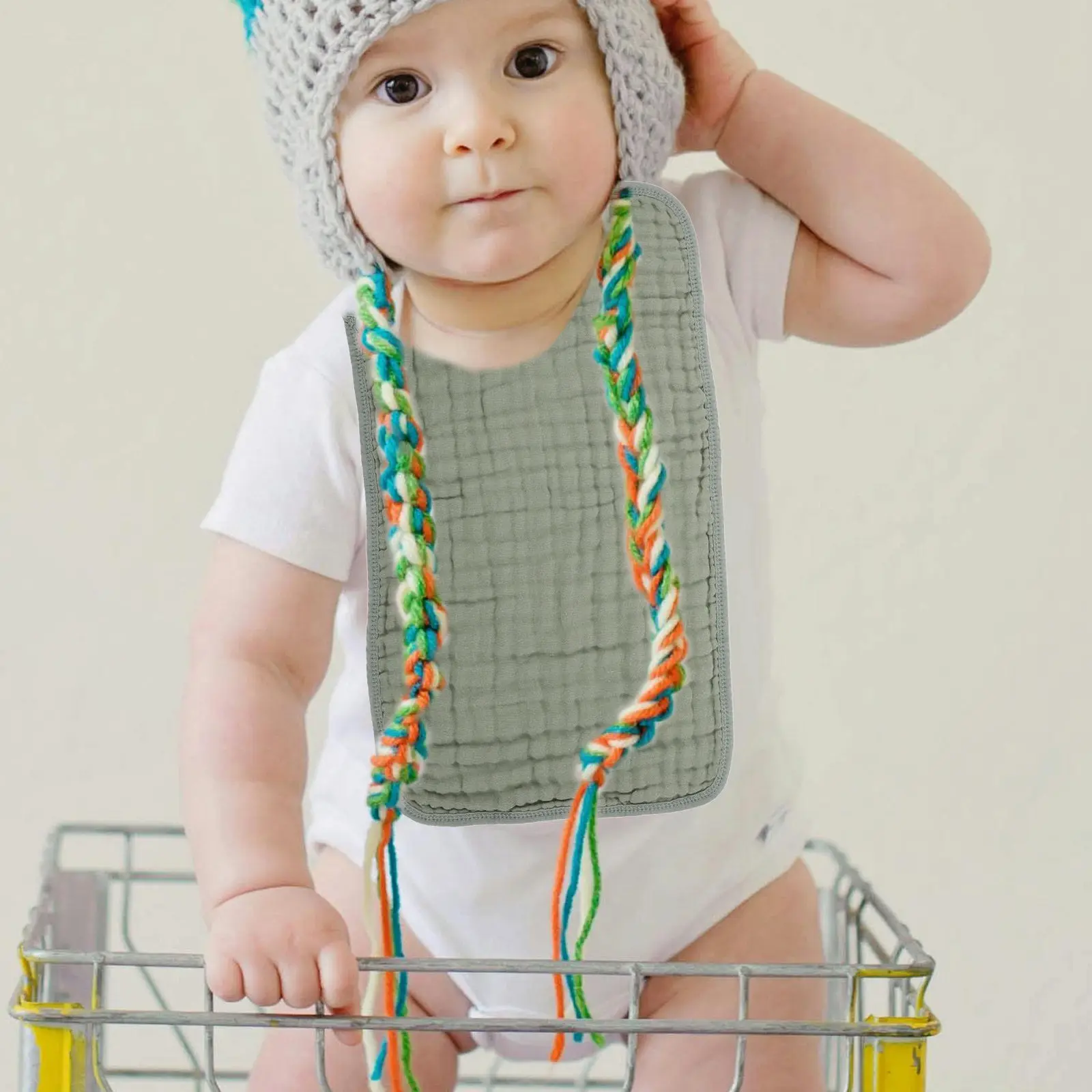 

Набор из 6 легких марлевых салфеток для младенцев: для отрыжки, ухода за кожей и защиты от слюней, мягкие и приятные для кожи