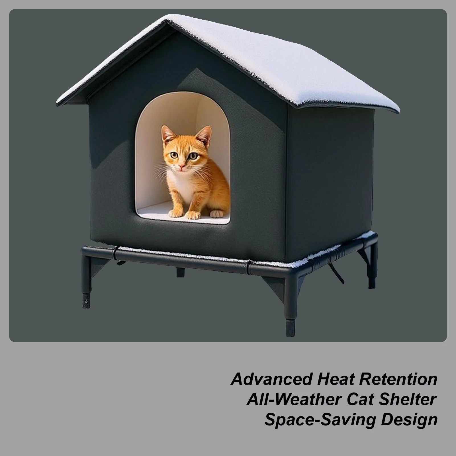 

Cat Cave Foldable Pet Hideaway Cat Shelter Outdoor Weatherproof For Garden Patio Backyard Indoor Winter Summer Pet Bunny Kitten